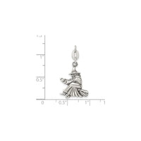 Antiqued Witch Pendant (sølv) skala - Popular Jewelry - New York