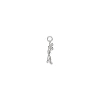 Baseball Throwing Pitcher Pendant (Silver) side - Popular Jewelry - New York