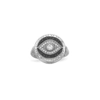 Bejeweled Evil Eye Ring (Silver) hlavní - Popular Jewelry - New York