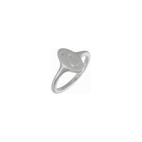 Nebeský oválny pečatný prsteň (strieborná) uhlopriečka - Popular Jewelry - New York