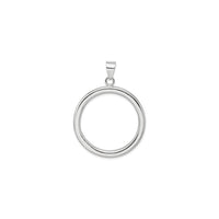 Privezak s krugom (srebrni) poleđina - Popular Jewelry - Njujork
