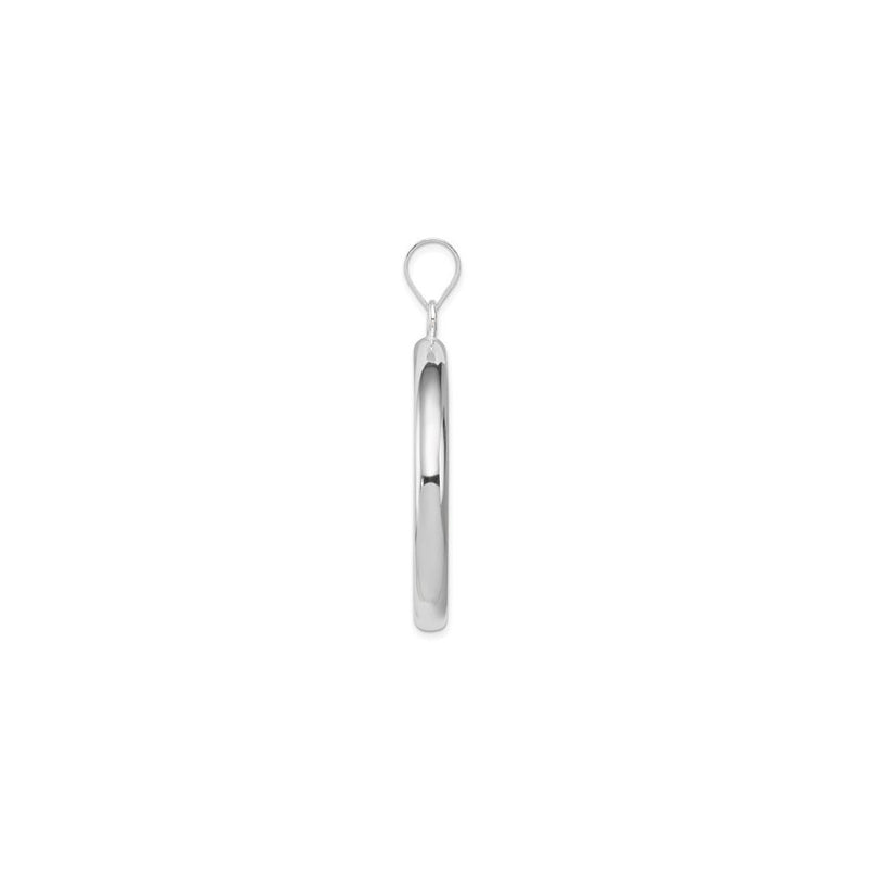 Circle Pendant (Silver) side - Popular Jewelry - New York