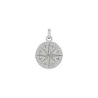 Classic Compass Pendant (Silver) front - Popular Jewelry - New York