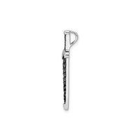 Dark Gemstones Sword Pendant (Silver) side - Popular Jewelry - New York