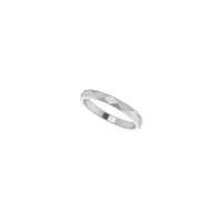 Diamond Pattern Ring (Silver) diagonal - Popular Jewelry - New York