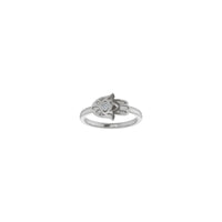Diamond Sideways Hamsa Ring (Bạc) mặt trước - Popular Jewelry - Newyork