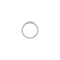 Diamond Sideways Hamsa Ring (Silver) - Popular Jewelry - New York