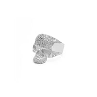 Diamond Skull Head Ring (Silver) right - Popular Jewelry - New York
