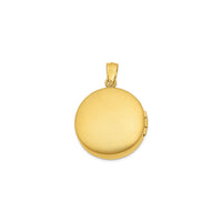 Liontin Bulat Emas Bintang Berlian (Perak) bagian belakang - Popular Jewelry - New York