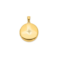Liontin Bulat Emas Bintang Berlian (Perak) utama - Popular Jewelry - New York