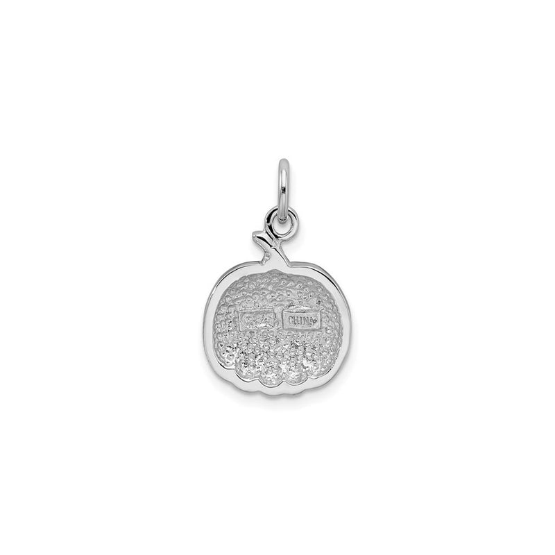 Enameled Jack O' Lantern Charm (Silver) back - Popular Jewelry - New York