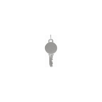 قلادة مفتاح قابلة للنقش (فضية) أمامية - Popular Jewelry - نيويورك