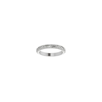 Floral Blossom Eternity Ring (Silver) front - Popular Jewelry - New York