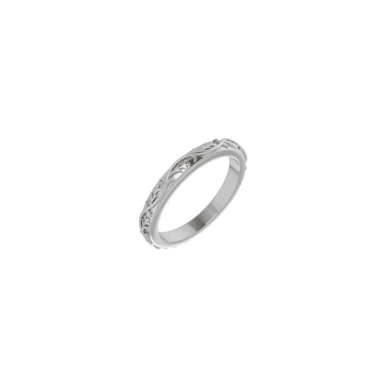 Floral Blossom Eternity Ring (Silver) main - Popular Jewelry - New York