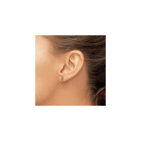 Ֆուտբոլային էմալով ականջօղեր (արծաթ) նախադիտում - Popular Jewelry - Նյու Յորք