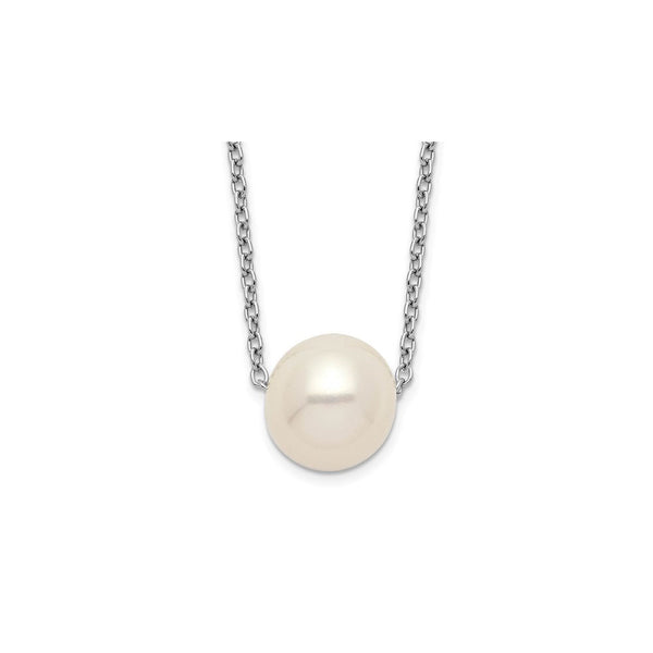 Freshwater Pearl Necklace (Silver) main - Popular Jewelry - New York
