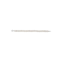 Narukvica sa slatkovodnim biserima (srebrna) puna - Popular Jewelry - Njujork