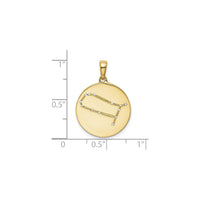 Gemini Zodiac Constellation Medal (Silver) scale - Popular Jewelry - New York
