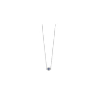 Iced-Out Evil Eye Necklace (Silver) full - Popular Jewelry - Niu Yoki