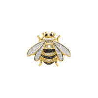 Icy Bumblebee hringur (silfur) að framan - Popular Jewelry - Nýja Jórvík
