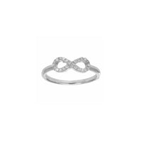 Bague empilable Icy Infinity (Argent) principale - Popular Jewelry - New York