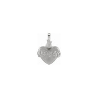 Immaculate Heart of Mary Pendant (Silver) front - Popular Jewelry - Njujork