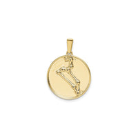 Leo Zodiac Constellation Medal (Silver) back - Popular Jewelry - New York