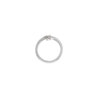 Mozambique Garnet Eye Snake Ring (Silver) setting - Popular Jewelry - New York