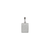Natural Alexandrite Starburst Rectangular Bar Pendant (Silver) back - Popular Jewelry - New York