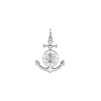 Nautical Compass Anchor Pendant (Silver) main - Popular Jewelry - New York