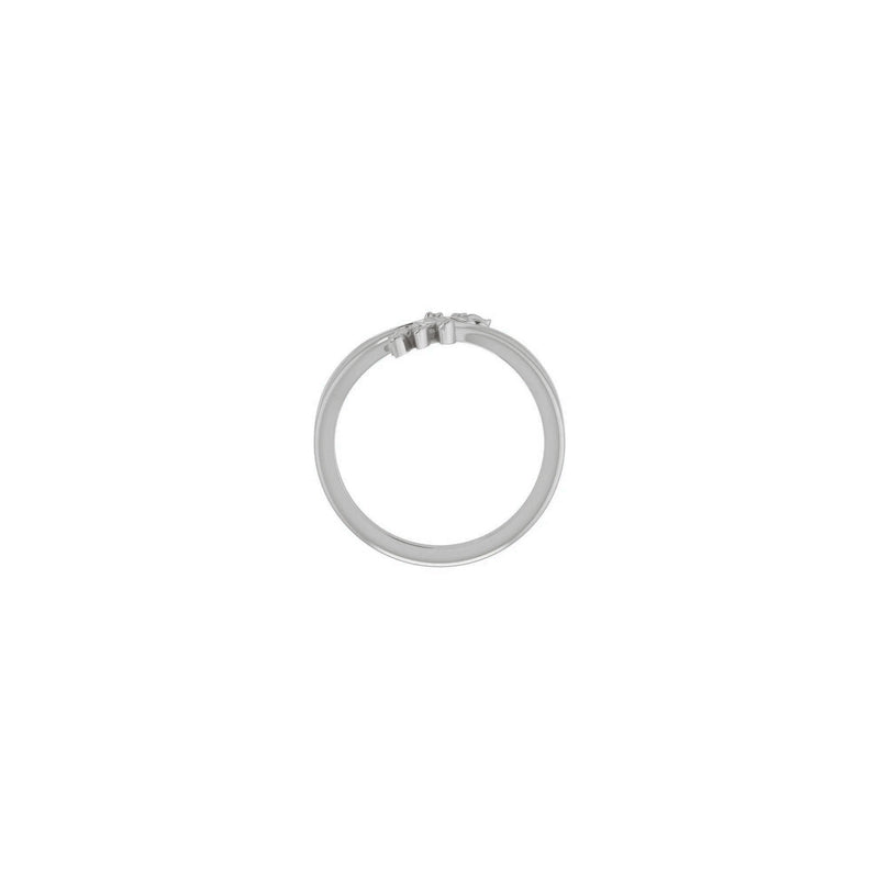 Olive Branch Bypass Ring (Silver) setting - Popular Jewelry - New York