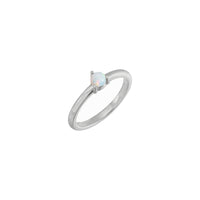I-Opal Round Cabochon Stackable Ring (Silver) main - Popular Jewelry - I-New York