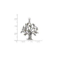 Prívesok na strom z oxidovaného markazitu (strieborná) stupnica - Popular Jewelry - New York
