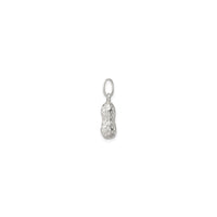 Peanut 3D Pendant (Silver) side - Popular Jewelry - New York