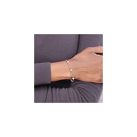 Pearl Paperclip Bracelet (Silver) preview - Popular Jewelry - New York