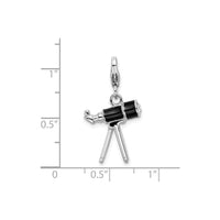 Petite Telescope Pendant (Silver) scale - Popular Jewelry - New York