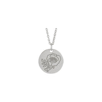 Poppy August Birth Flower Pendant (Silver) preview - Popular Jewelry - New York