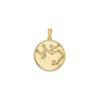 Sagittarius Zodiac Constellation Medal (Silver) back - Popular Jewelry - New York