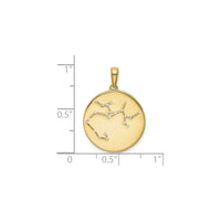 Sagittarius Zodiac Constellation Medal (Silver) scale - Popular Jewelry - New York