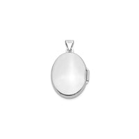Ovalni medaljon s fotografijom Svetog Mihaela (srebrni) poleđina - Popular Jewelry - New York