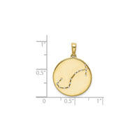 Scorpio Zodiac Constellation Medal (Silver) scale - Popular Jewelry - New York