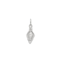 Dhererka madaxa fallaadha Semi 3-D (Silver) gadaal - Popular Jewelry - New York