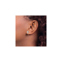 Snake Stud Earrings (Silver) preview - Popular Jewelry - New York