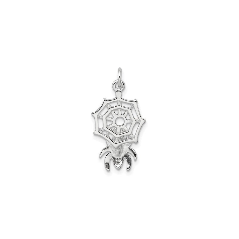 Spider on Web Charm (Silver) back - Popular Jewelry - New York