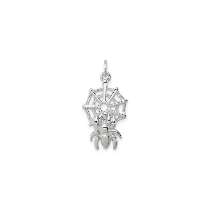 Spider on Web Charm (Silver) main - Popular Jewelry - New York