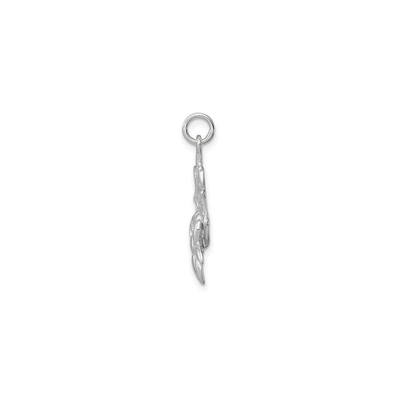 Spider on Web Charm (Silver) side - Popular Jewelry - New York