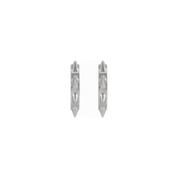 Spike Hoop Earrings (Silver) front - Popular Jewelry - New York