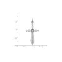 Sword Cross Pendant (Silver) scale - Popular Jewelry - New York