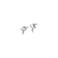 Thunderclouds Post Earrings (Silver) side - Popular Jewelry - New York