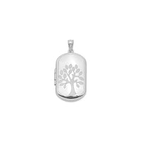 Tree of Life Rectangular Photo Locket (Silver) main - Popular Jewelry - New York